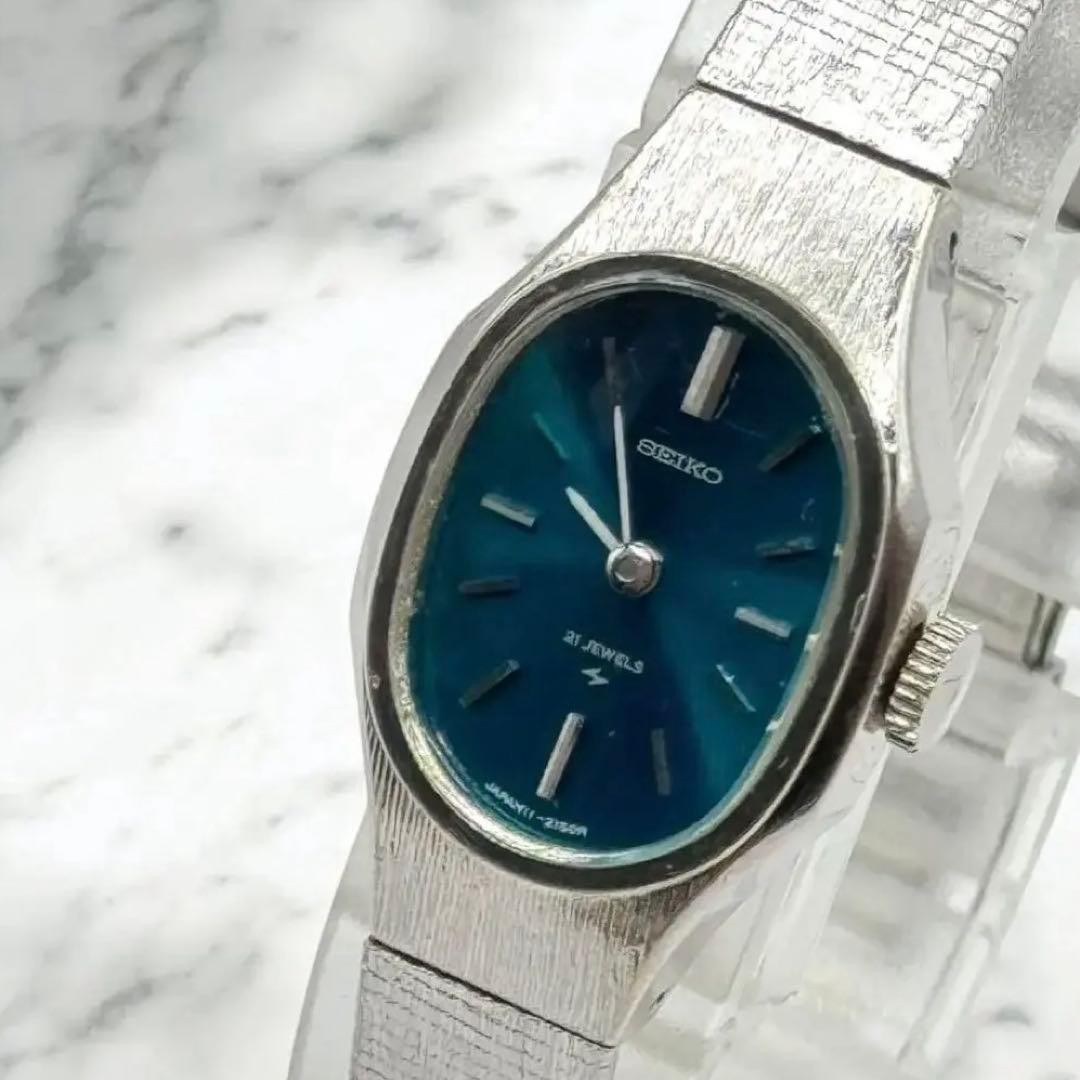 SEIKO Hand-wound Watch 11-7770 with Bracelet, Ladies, Working Condition
