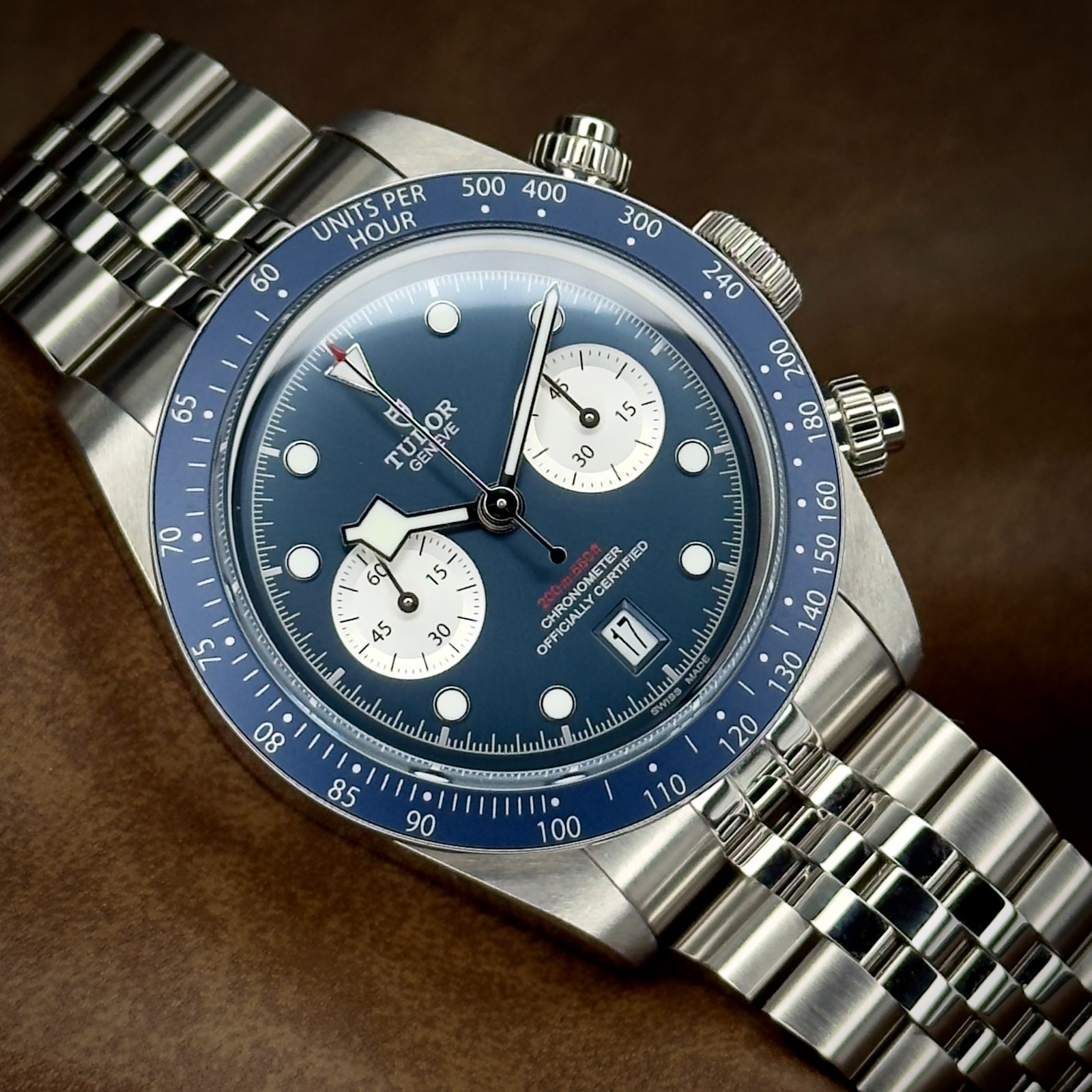 TUDOR BLACK BAY CHRONO 41MM M79360B BLUE BOUTIQUE EDITION STAINLESS JUBILEE B&P