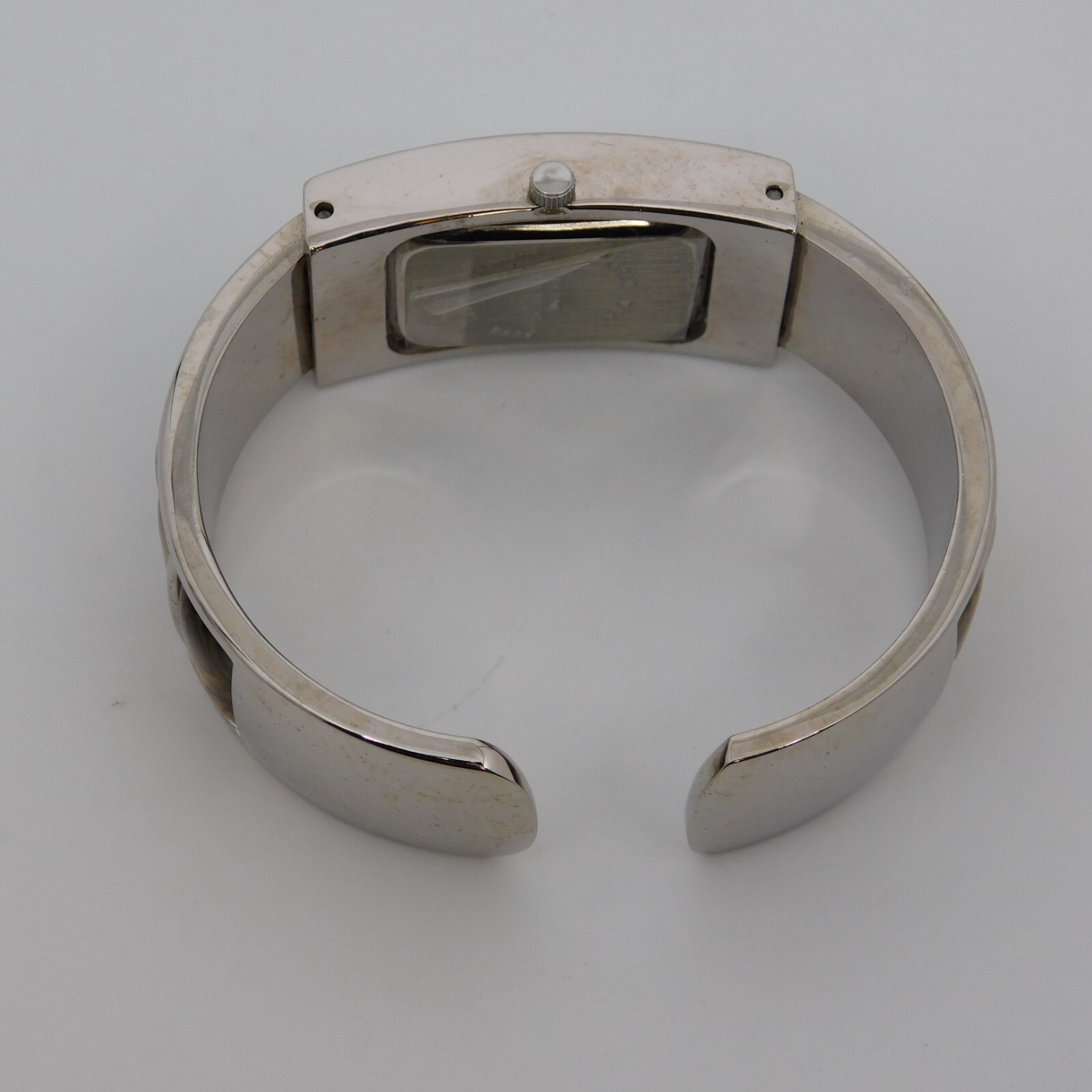 Cuff Bracelet Mother-of-Pearl Inlay Quartz Women’s Watch Sz. 6″ New Battery