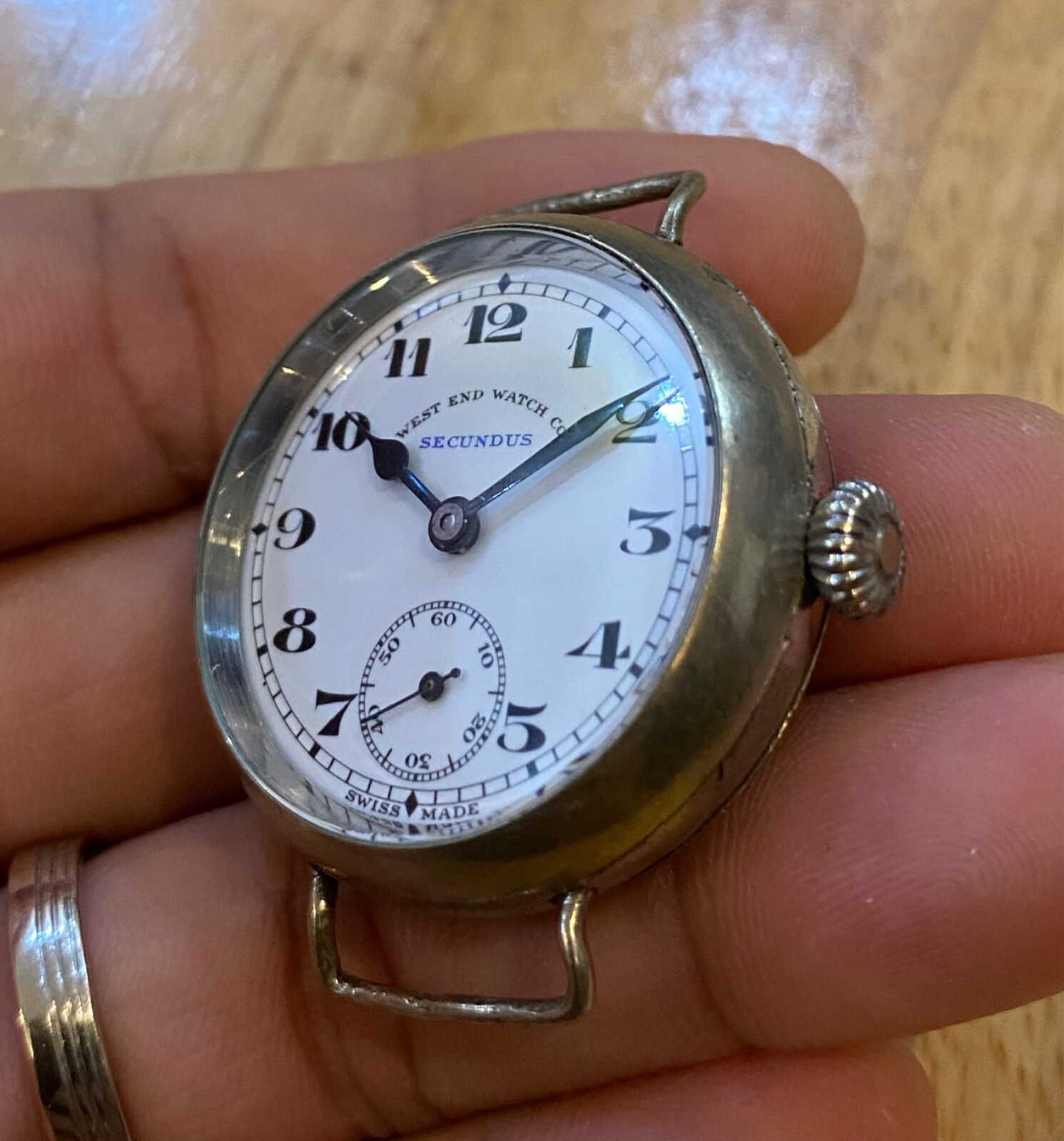 vintage early PAF Issued West End Watch Co Trench WW Army Pakistan PLS READ
