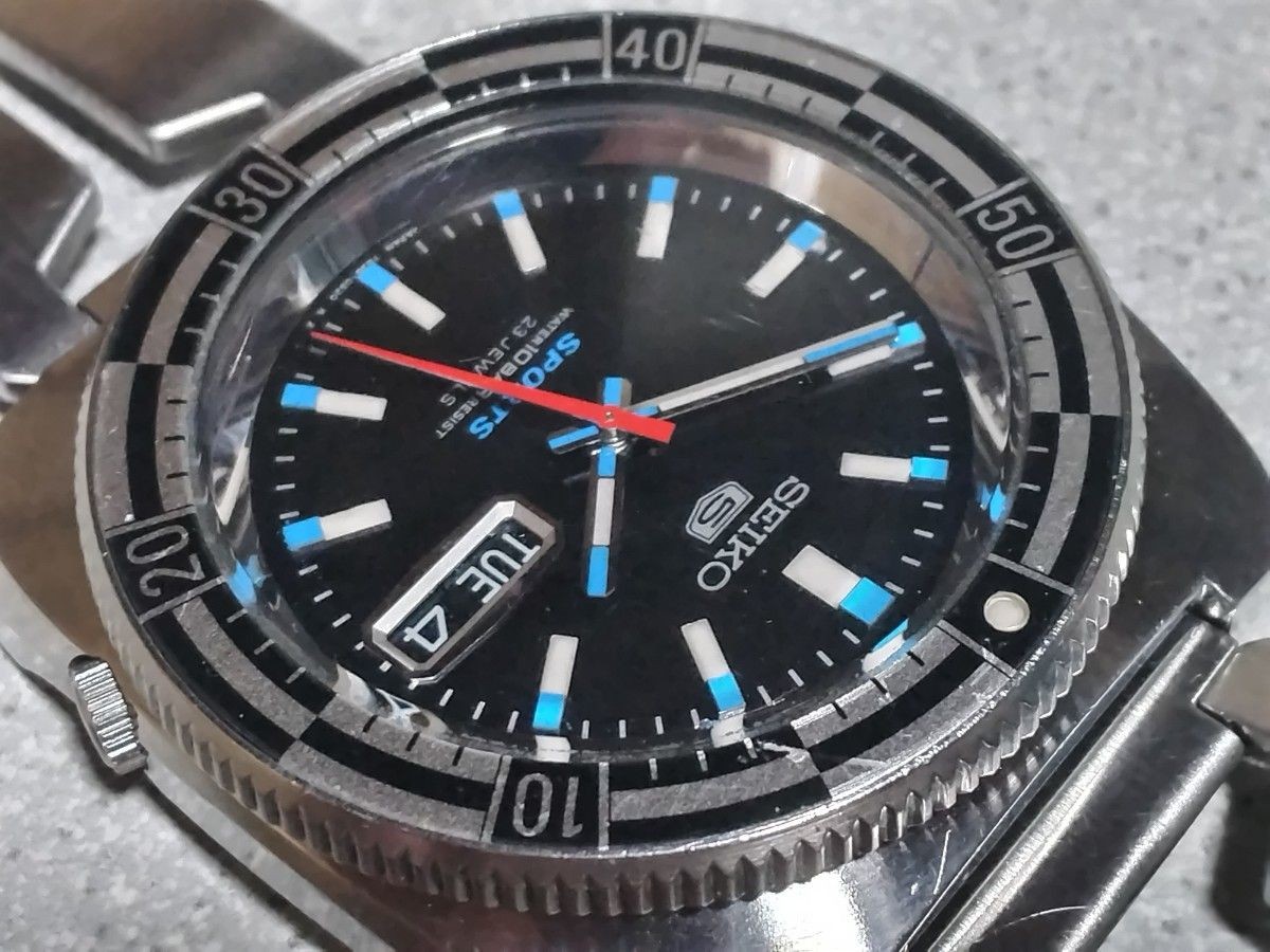 Seiko 7S36-0070 5 Sports Reissue Automatic Watch Working Box Japan