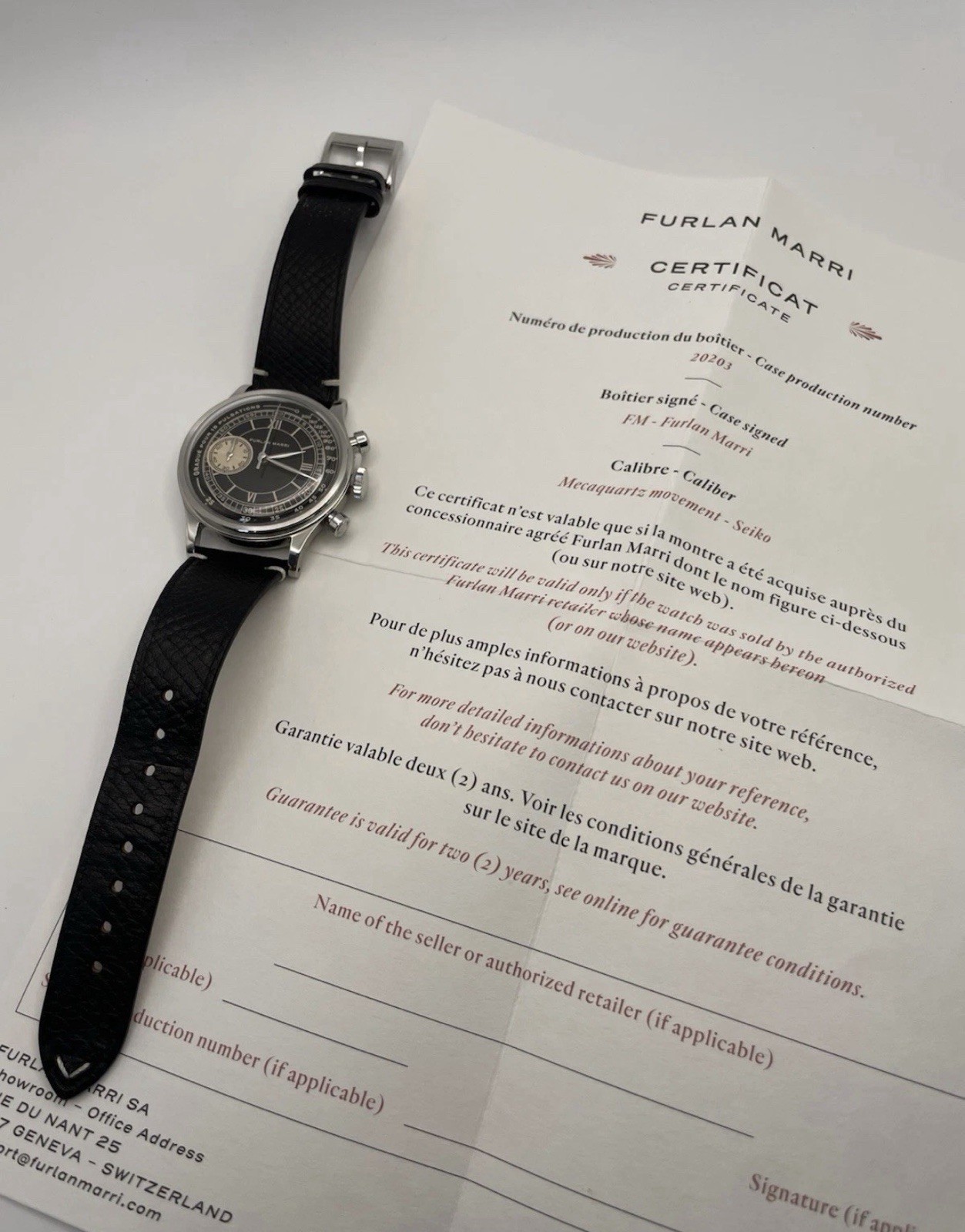 Furlan Marri Nero Sabbia Chronograph Mecha Quartz 1072-A Pulsometer