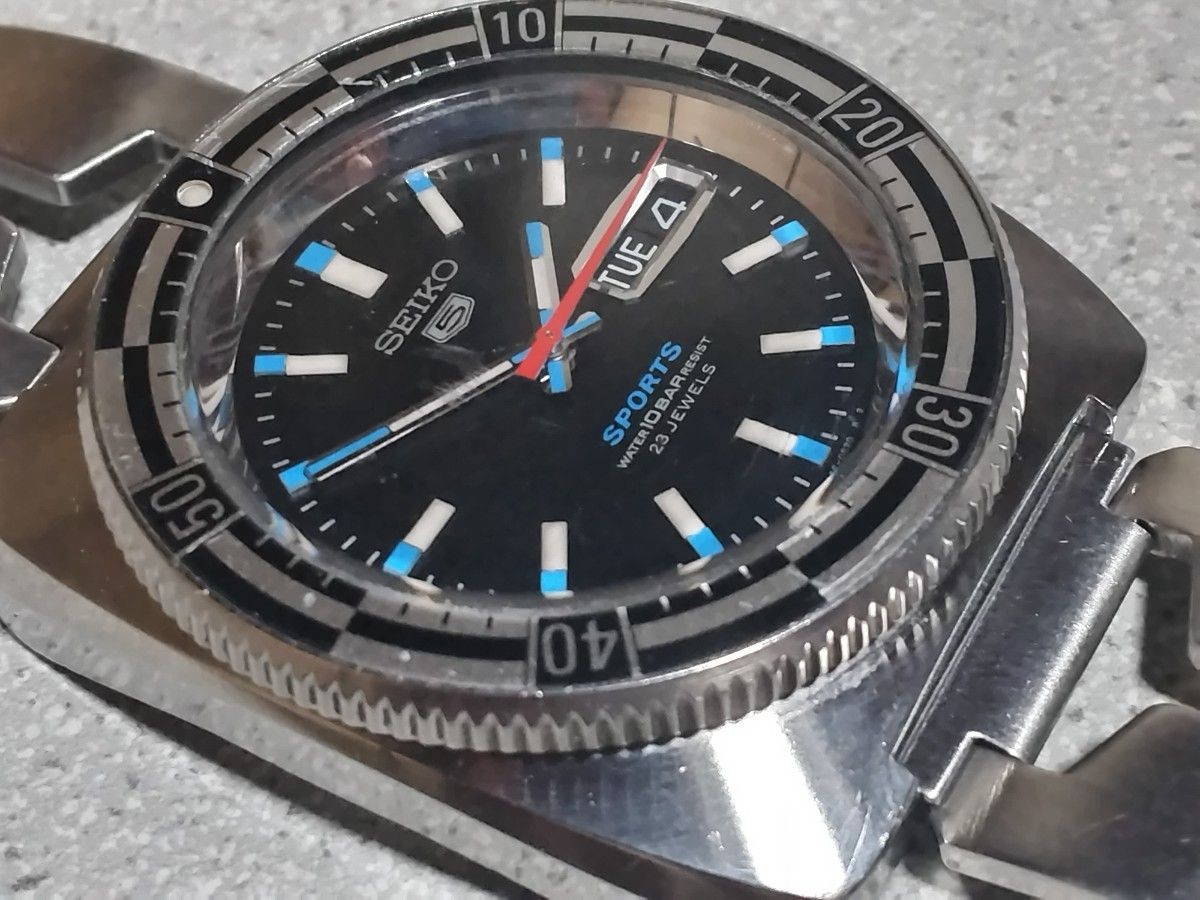 Seiko 7S36-0070 5 Sports Reissue Automatic Watch Working Box Japan