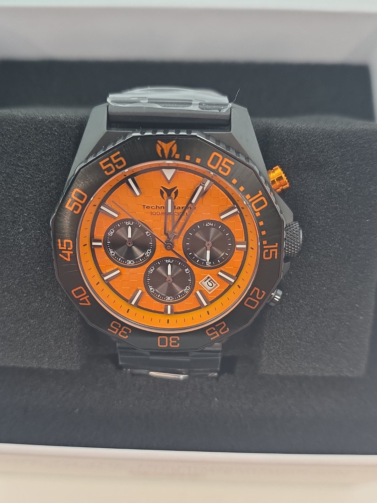 TechnoMarine Racing Legends F2 by Invicta Mens Watch-Orange/Black Dial TM-525021
