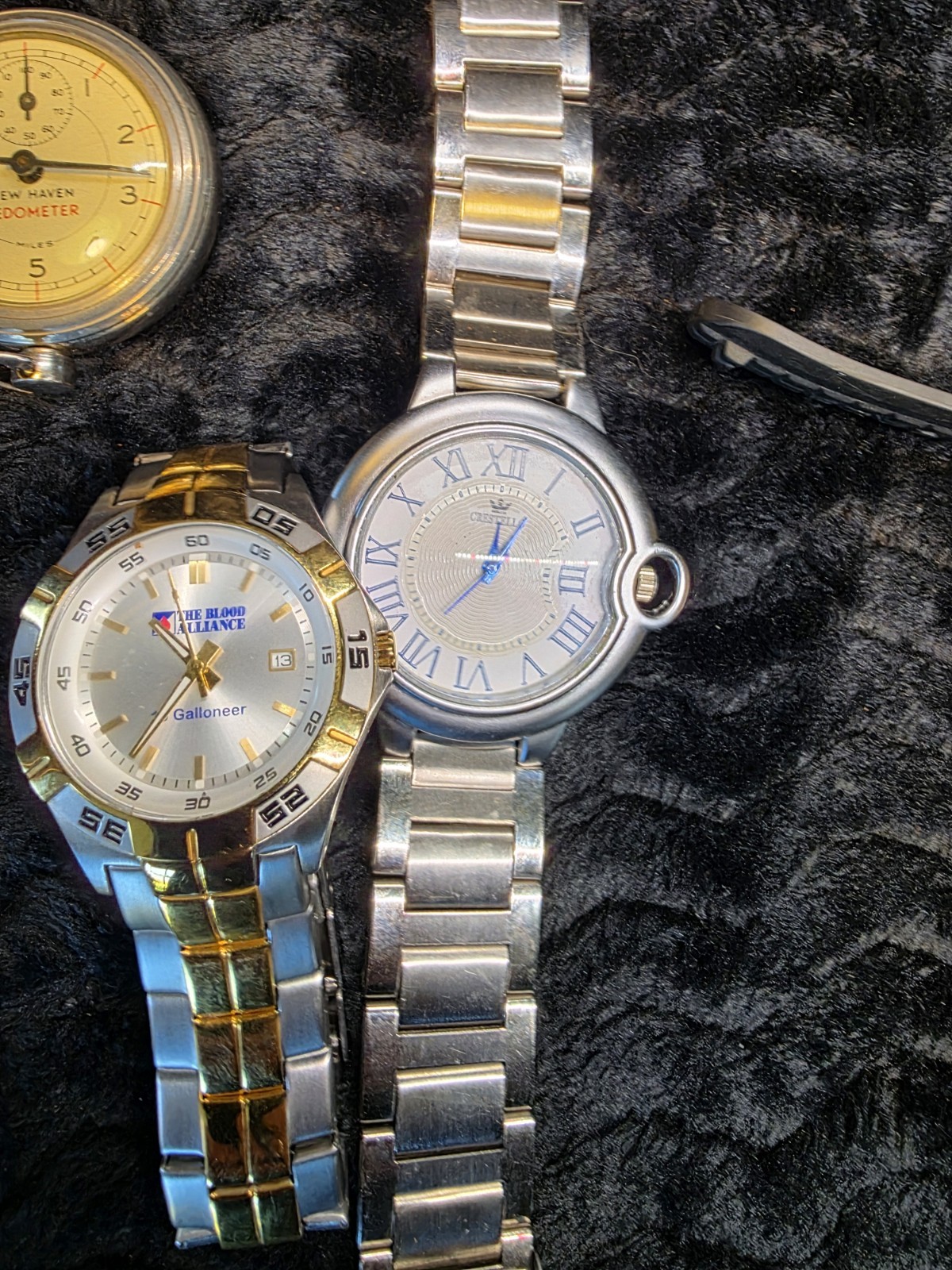 Vintage Wristwatch Lot of 10 Men’s Watches: Caravelle, Fossil ~ Various Brands