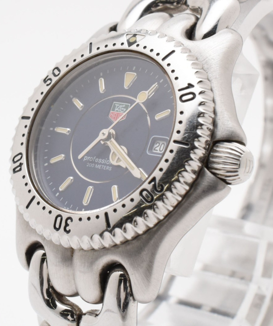TAG Heuer SEL Professional WG131A Blue 28mm Quartz Women’s Watch Near MINT JAPAN