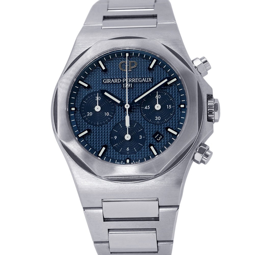GIRARD-PERREGAUX Laureato Chronograph 42mm Stainless Steel Blue Dial 81020-1…