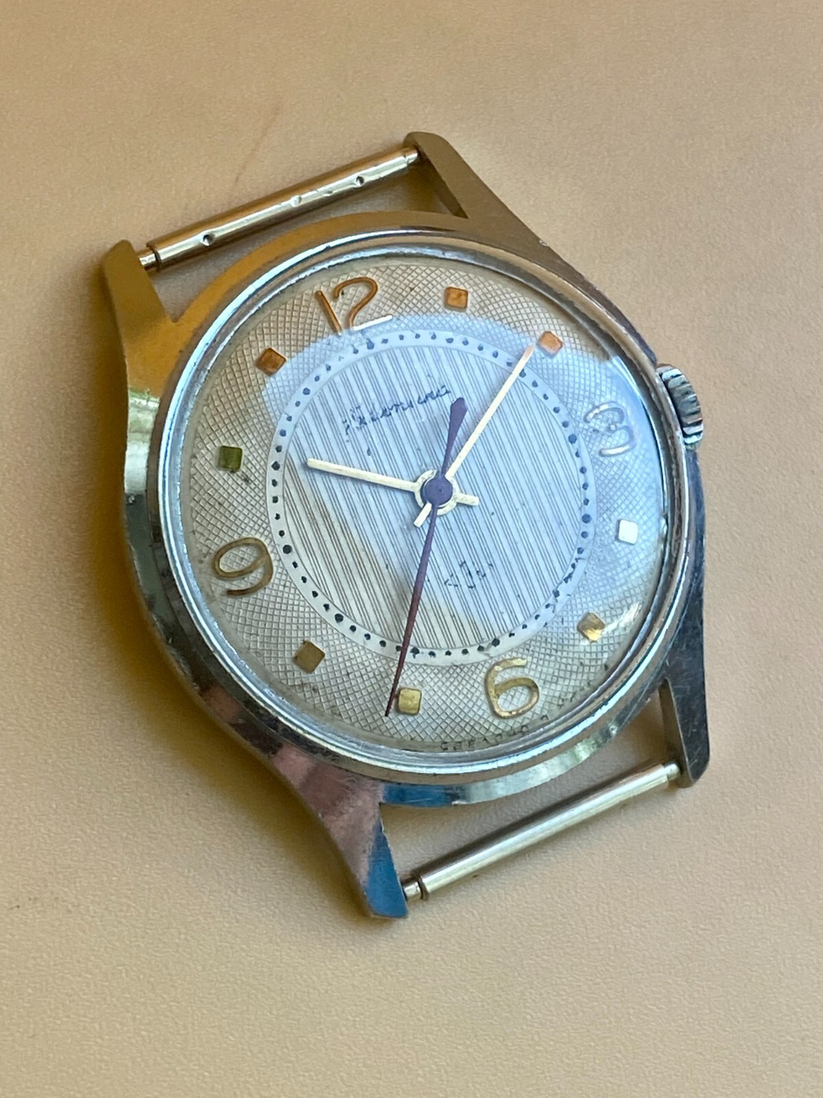 Rarest Soviet BALTIKA Guilloch dial Raketa brand USSR watch 21J 1960s