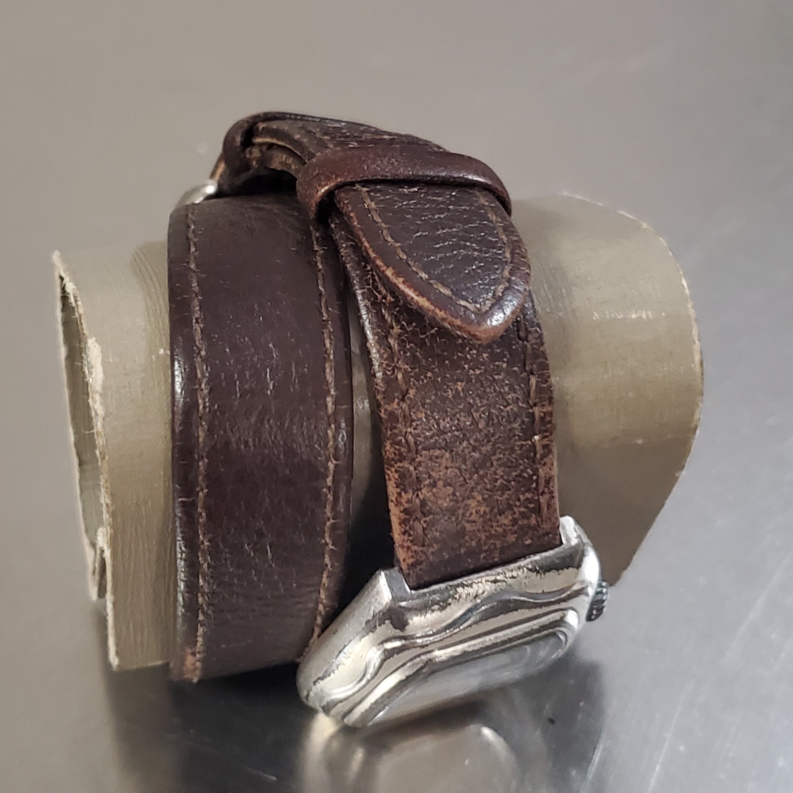SILPADA DESIGNS Watch Women’s Vintage Analog Brown Leather Wrap-Around Band 30mm