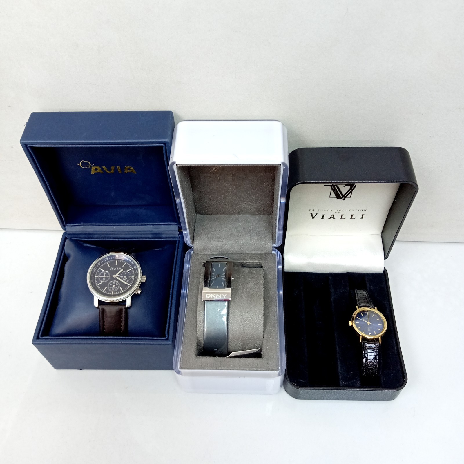 Job Lot Assorted Boxed Watches Quartz DKNY Timex Various Brands Spares Repairs