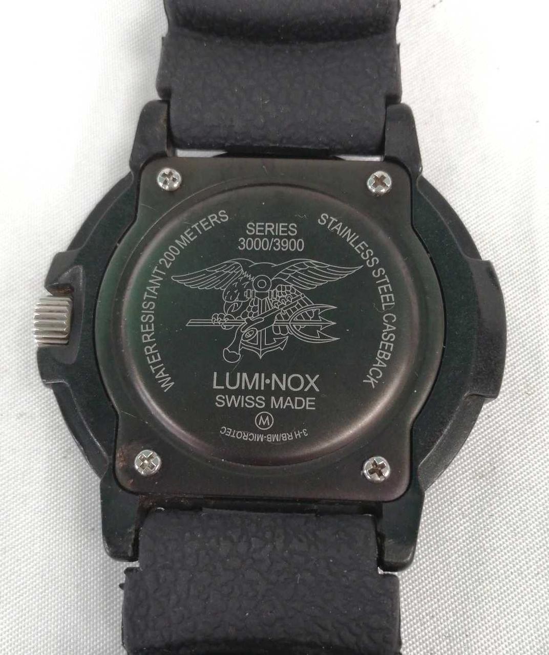 LUMINOX Original Navy SEAL Series 3000/3900 Swiss Quartz Rubber Strap Pre-owned