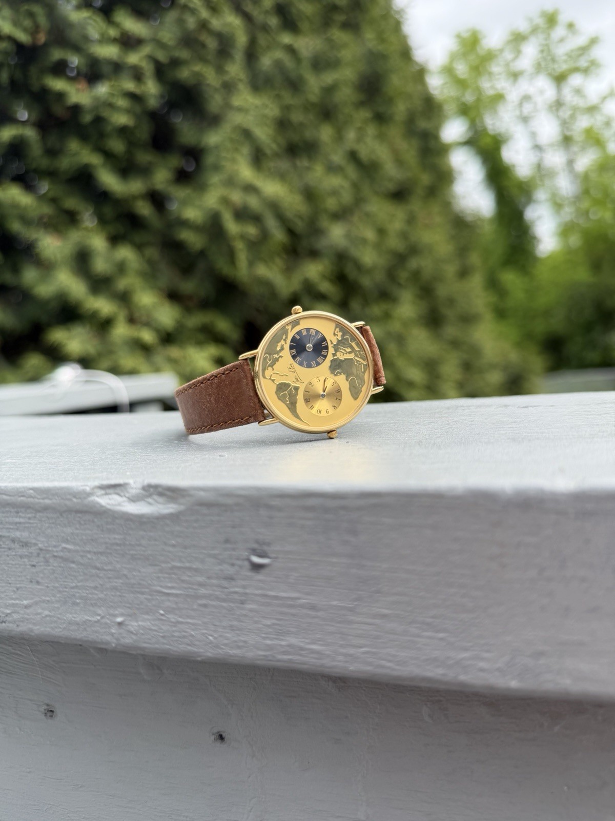 Rare Vintage Jean d’Eve (Dual Time) Watch Gold Plated (new batteries & Working)