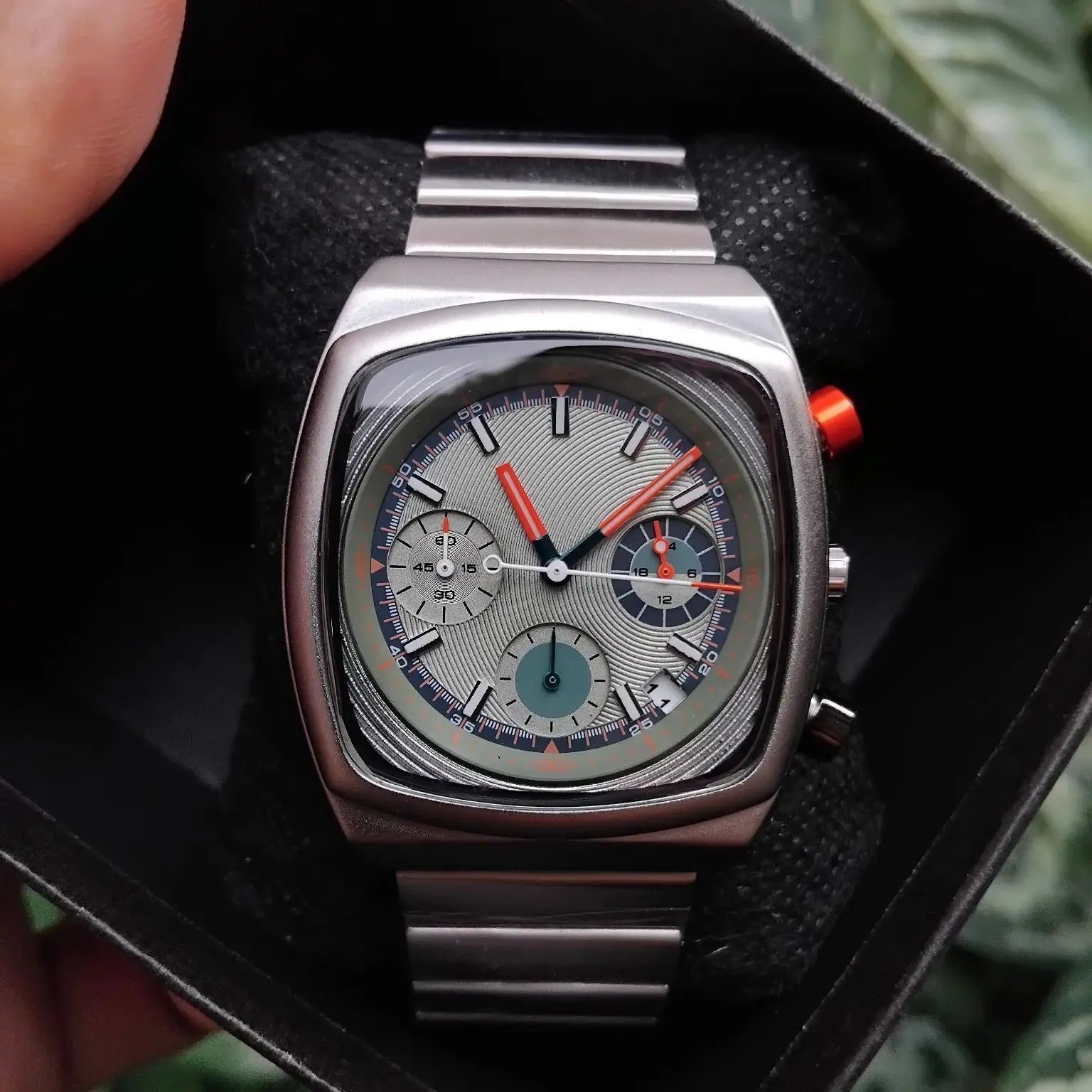 Men Luxury Quartz Watch Multifunction Waterproof Stainless Steel Wristwatch Gift