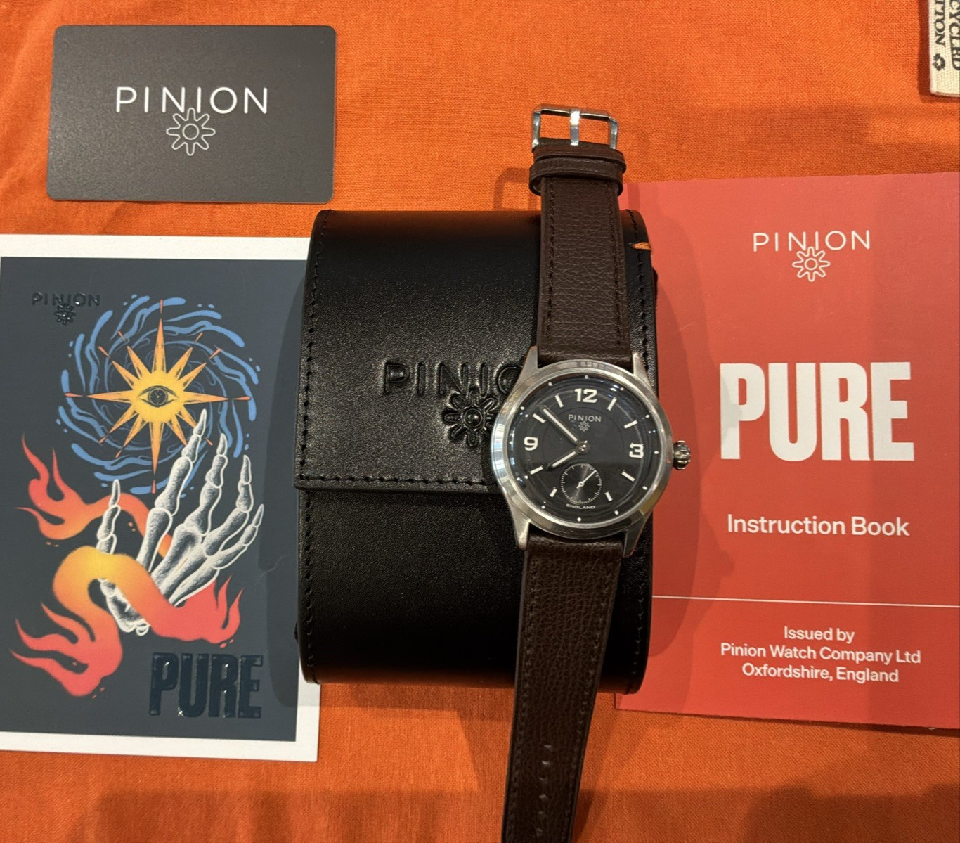 Pinion Pure Black Mechanical Watch