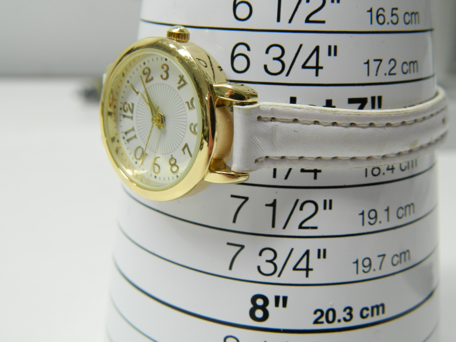 Beautiful Gold tone with Lilac/Blush color band Lady’s wristwatch/watch