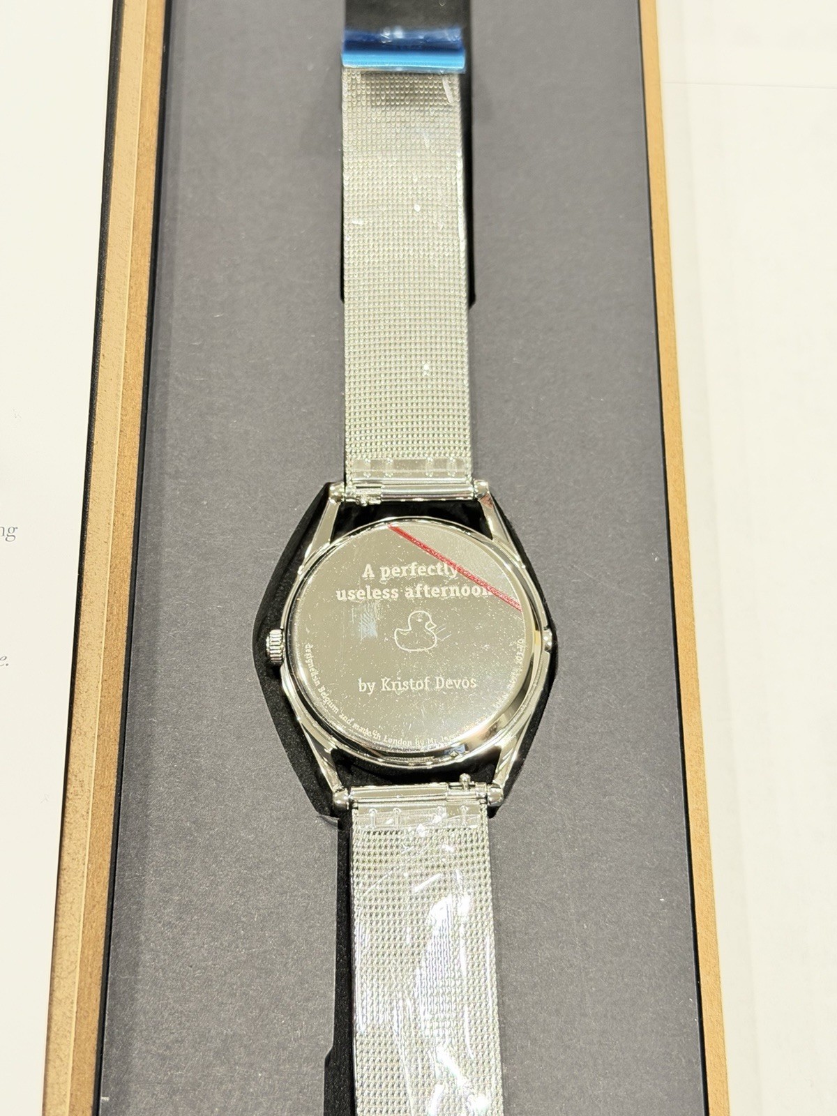 Mr. Jones Watches “A perfectly useless afternoon” Quartz Milanese Bracelet 2025