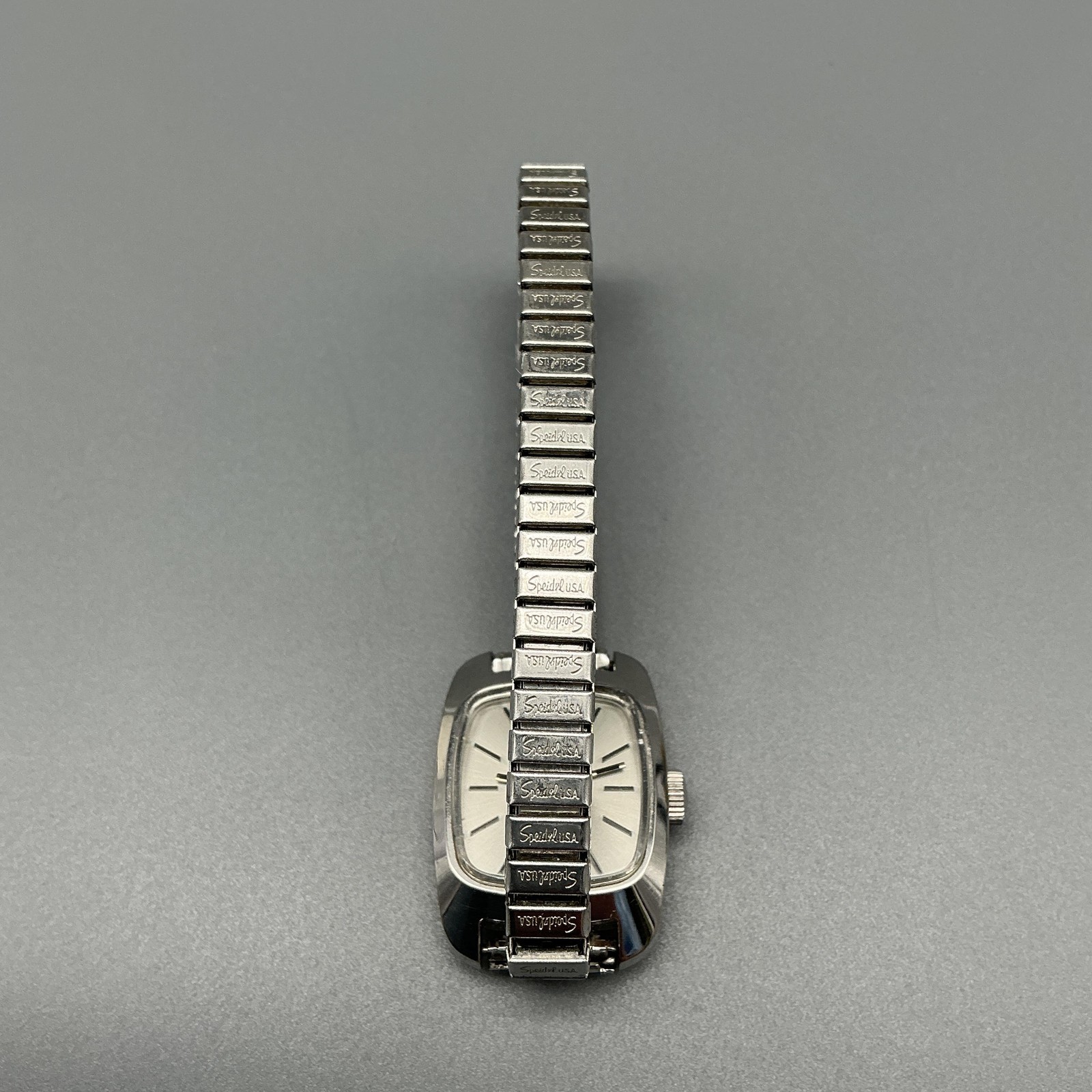 Vintage Bulova Accutron Womens Watch 20mm Silver Tone Stretch Band New Battery