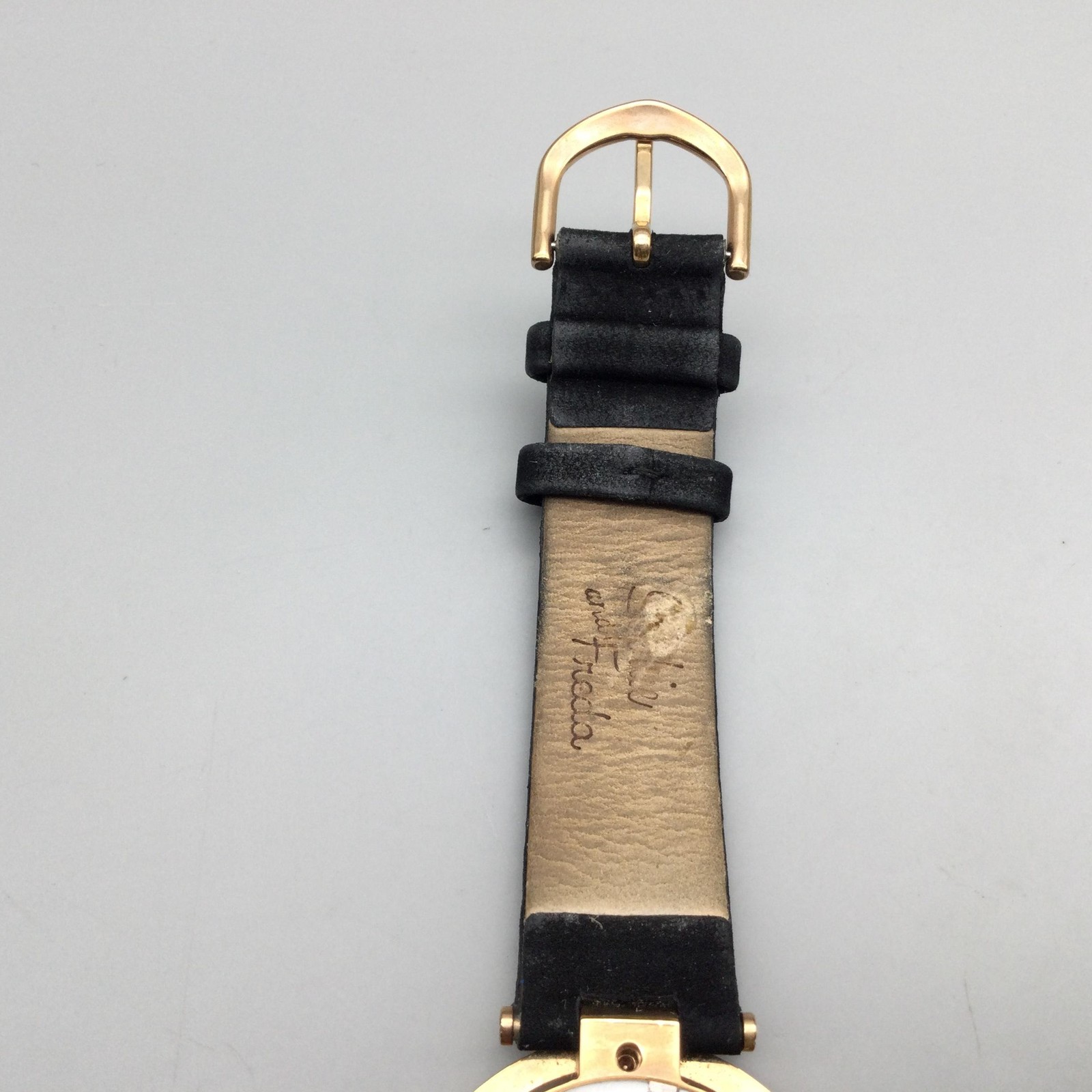 Sophie And Freda Watch Womens 36mm Black Dial Gold Leather Strap New Battery