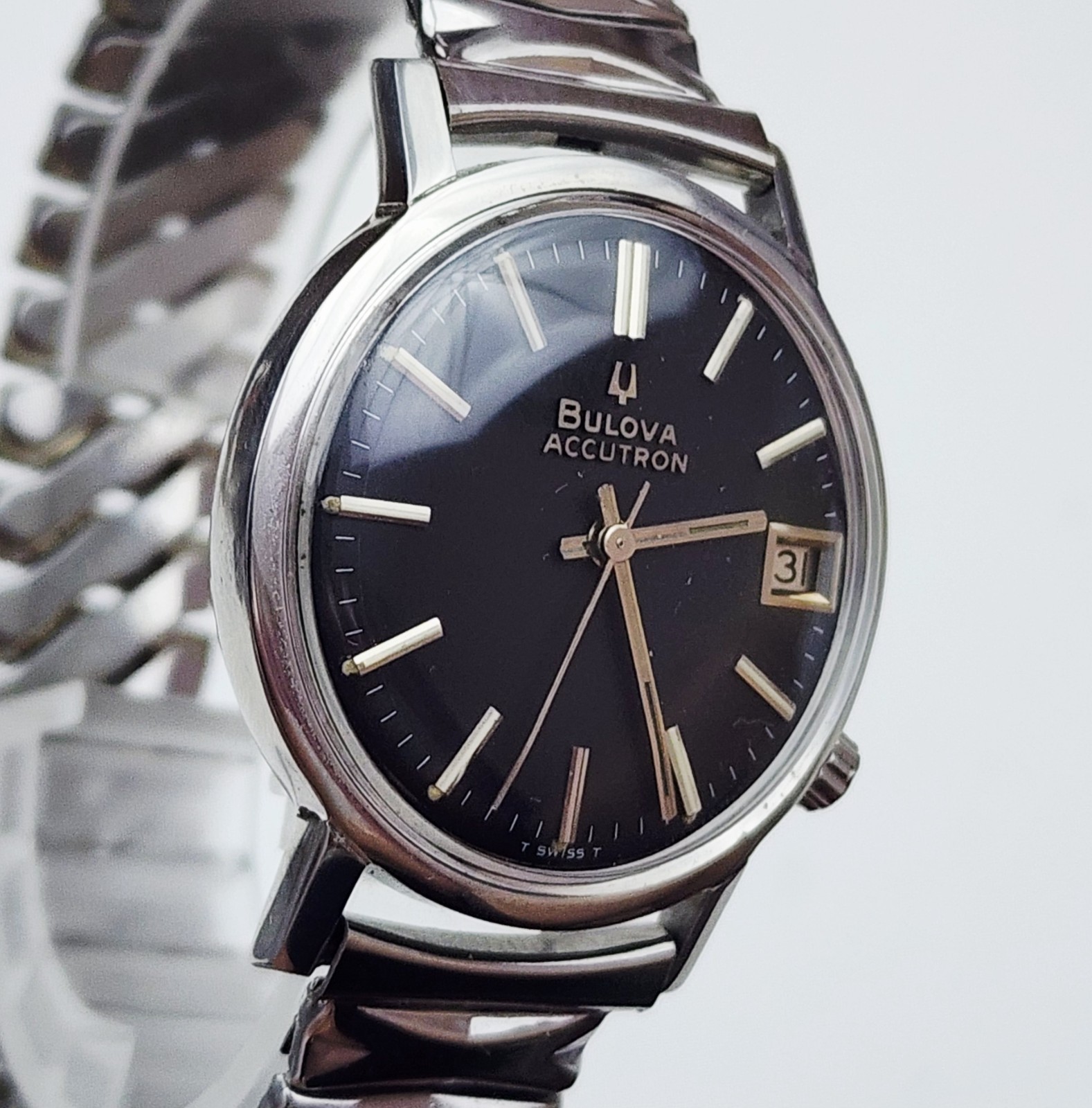 Men’s Vintage 1968 TUNING FORK Watch BULOVA ACCUTRON Cal.2181