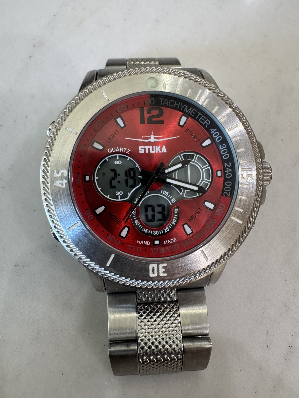 Stuka Men’s SR-71 Analog/Digital Hybrid Hand Made Watch Used