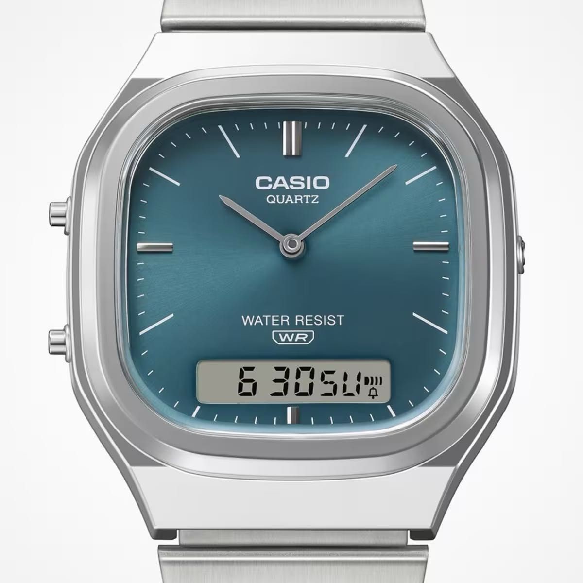 CASIO AQ-240E-3AJF Classic Series Digital Analog Watch Green Retro Modern 2025