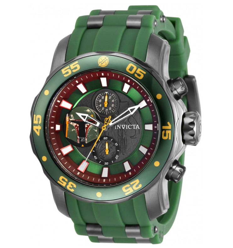 Invicta Star Wars Men’s 48mm Green Boba Fett Limited Ed Chronograph Watch 32527