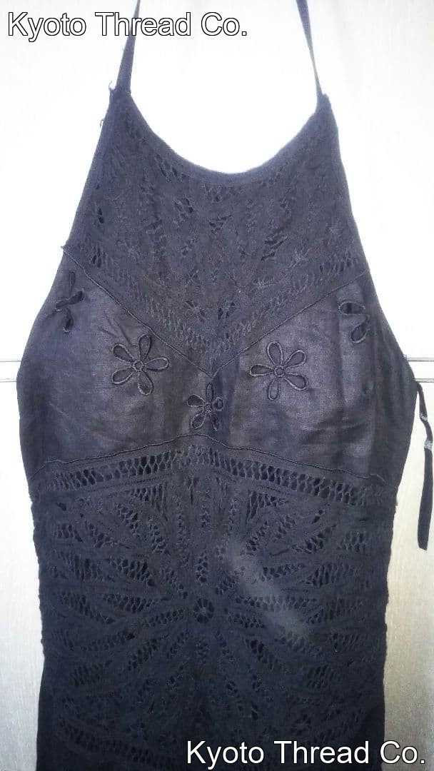 SUEWONG Lace Dress Size S/M – Elegant Hand-Crafted Style