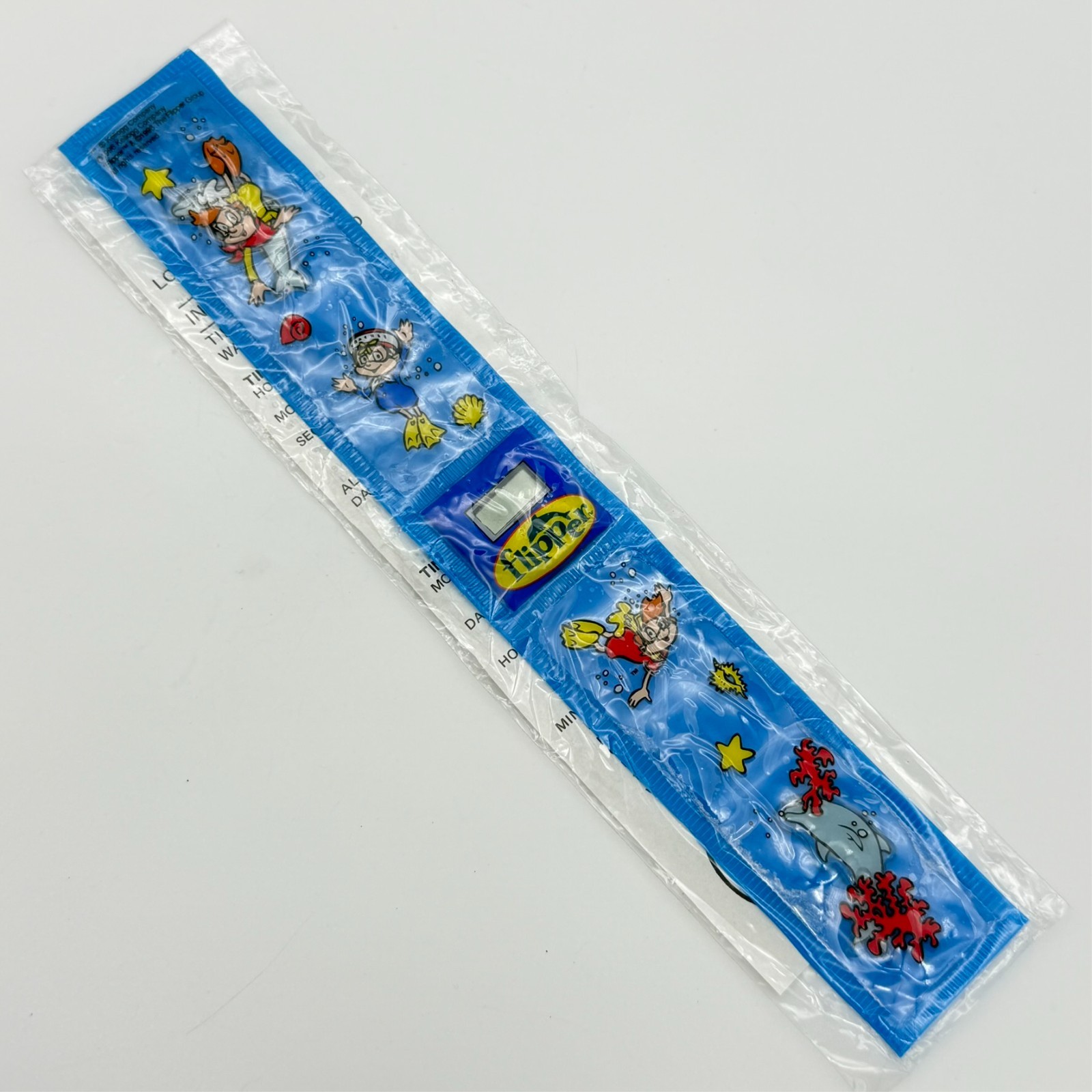 Vintage NOS 1996 Flipper Kellogg’s 40th Anniversary 90’s Digital Watch Bracelet