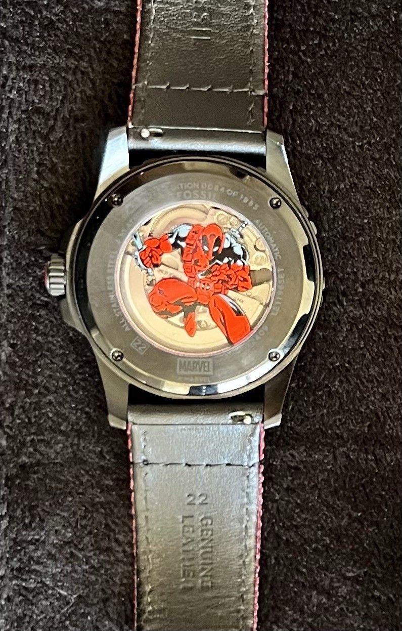 Fossil x Marvel Deadpool Automatic Limited Edition w/ Box & Papers