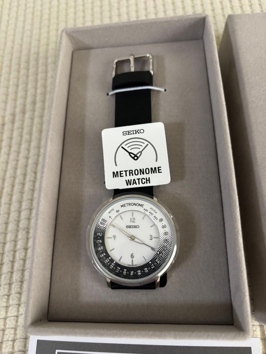 Seiko Metronome Watch Casual Line Black SMW001B Music Musicians Analog NEW