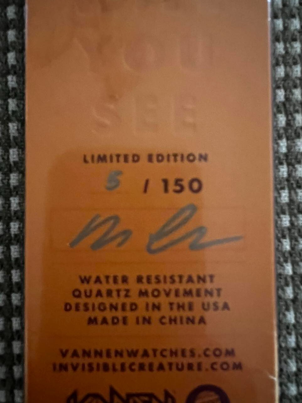 Vannen Red Invisible Creature Watch ICX Limited Edition of 150 made – Brand New