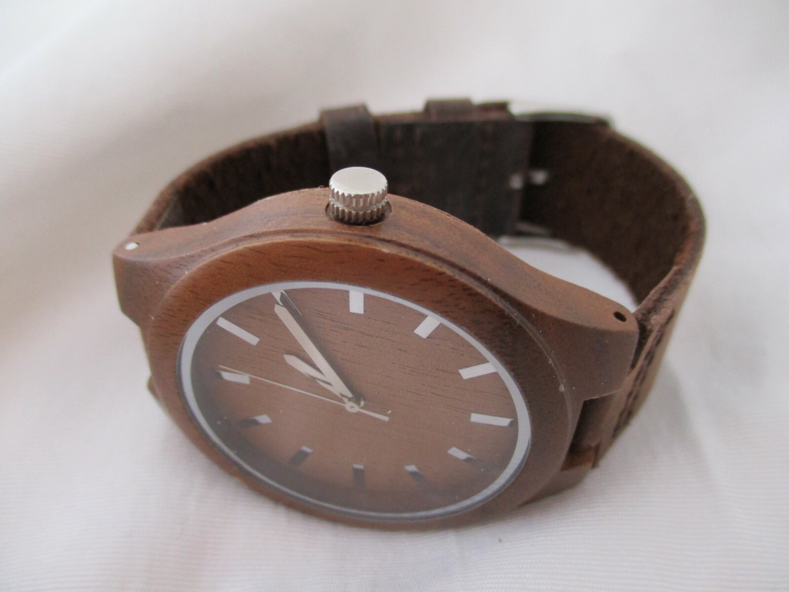 «3 Years Down Forever To Go» Brown Buckle Band Watch