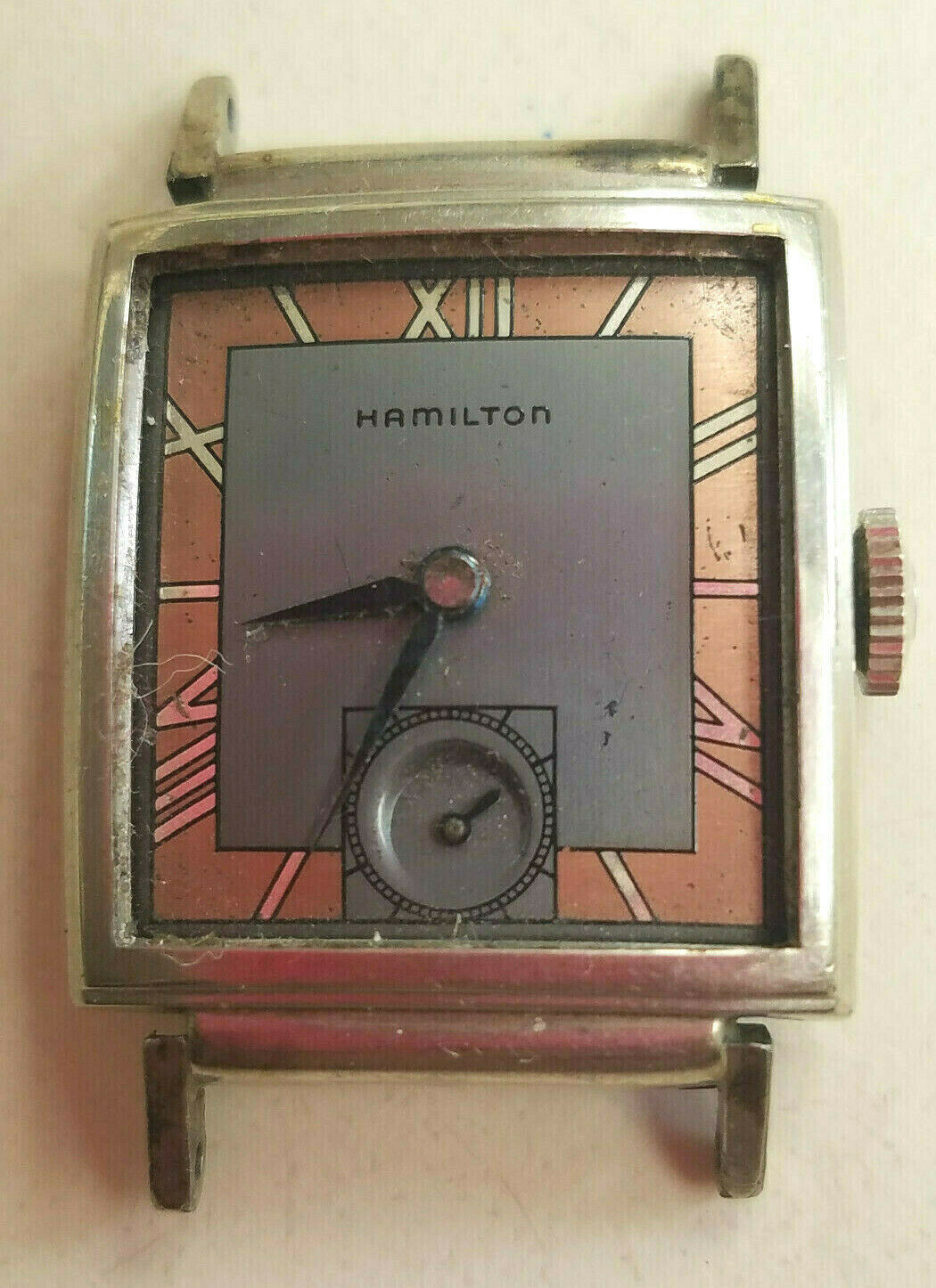 Rare Vintage 1939 Hamilton Ross Coral / Pink / Rose Watch 14k Gold Fill – Works