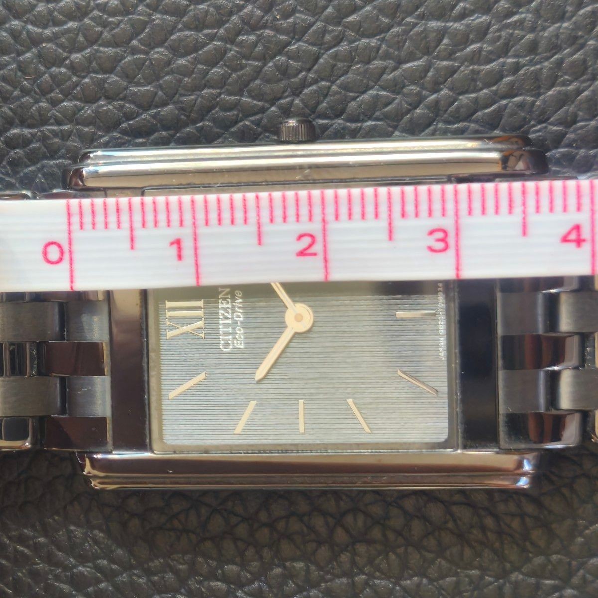 Citizen Stiletto G820-T011624 Eco-Drive Solar Ultra Thin Square Mens Watch Japan